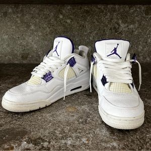 Air Jordan 4 Retro ‘Purple Metallic’, Authentic